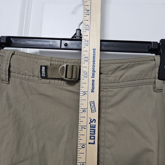 REI Co-op Relaxed Convertible Cargo Pants Mens 40x30 (38x29.5) Tan Zip Off Nylon - Picture 12 of 15